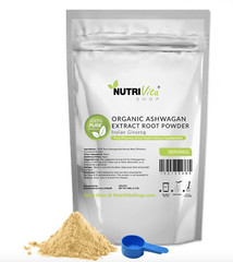 100% Pure Organic Ashwagandha Root Powder Withania Indian Ginseng USA NVS nonGMO