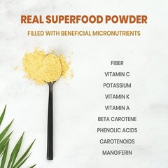Organic Mango Powder 5oz – Non-GMO, Vegan, Freeze-Dried Fruit for Baking & Smoot