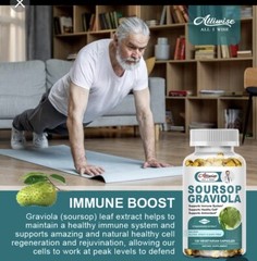 SOURSOP GRAVIOLA Capsules Supplement Support Digestion Healthy Skin Immunity