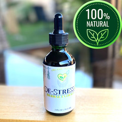 De-Stress Plus Tincture Liquid Herbal Drops 2 oz Natural Mood Stress Balance
