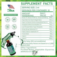 Soursop Bitters Liquid Drops 10 in 1 with Sea Moss, Moringa, Turmeric, Black …