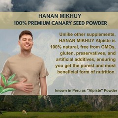 Alpiste 100% Natural Canary Seed Powder for Protein, Omega-3 & Digestive Health