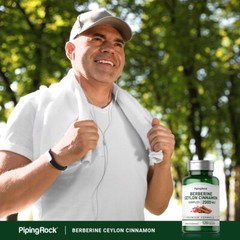 Ceylon Cinnamon Capsules | With Berberine | 2000mg | 120 Count | by Piping Rock