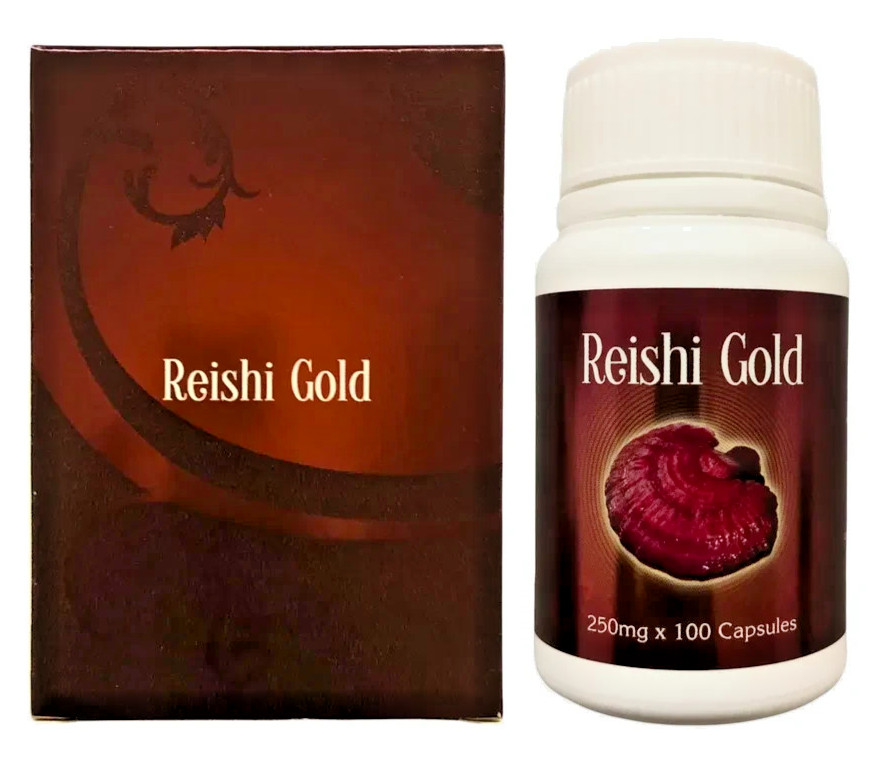 Gano Excel Reishi Gold Ganoderma Lucidum Reishi Mushroom 100 Capsules