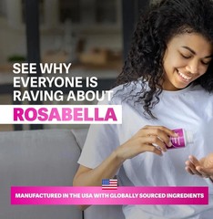 3PCS Rosabella Organic Beet Root 60 Capsules Natural Energy Boost Blood Pressure