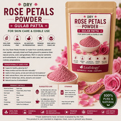 Dry Rose Petals Powder / Gulab Patta – For Skin Care & Edible Use