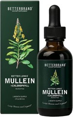 Betterbrand Mullein & Chlorophyll Drops designed for Lung Detox & Respiratory Su