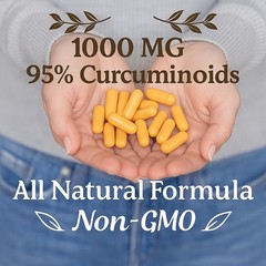 Me First Living Turmeric Curcumin 1000 mg 95% 60 Count (Pack of 1)