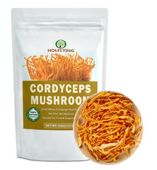 Dried Whole Cordyceps Mushroom – 4.0 oz, All-Natural Cordyceps for Immunity, Hea