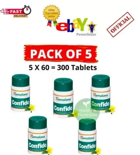 Himalaya Confido Tablet Pack of 5 x 60 Tab Each For Men’s Health Free Ship 2028