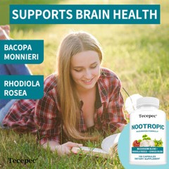 Nootropics Brain Support Supplement, Lions Mane, Shiitake, Reishi & Chaga