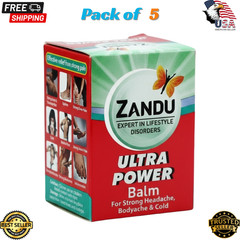 ZANDU ULTRA POWER Balm 5-Packs 8ml Cold Headache Muscle Joint Pain | USA Stock