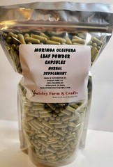 Moringa Oleifera Leaf Capsules NON GMO – All Natural – Made Fresh On Demand!