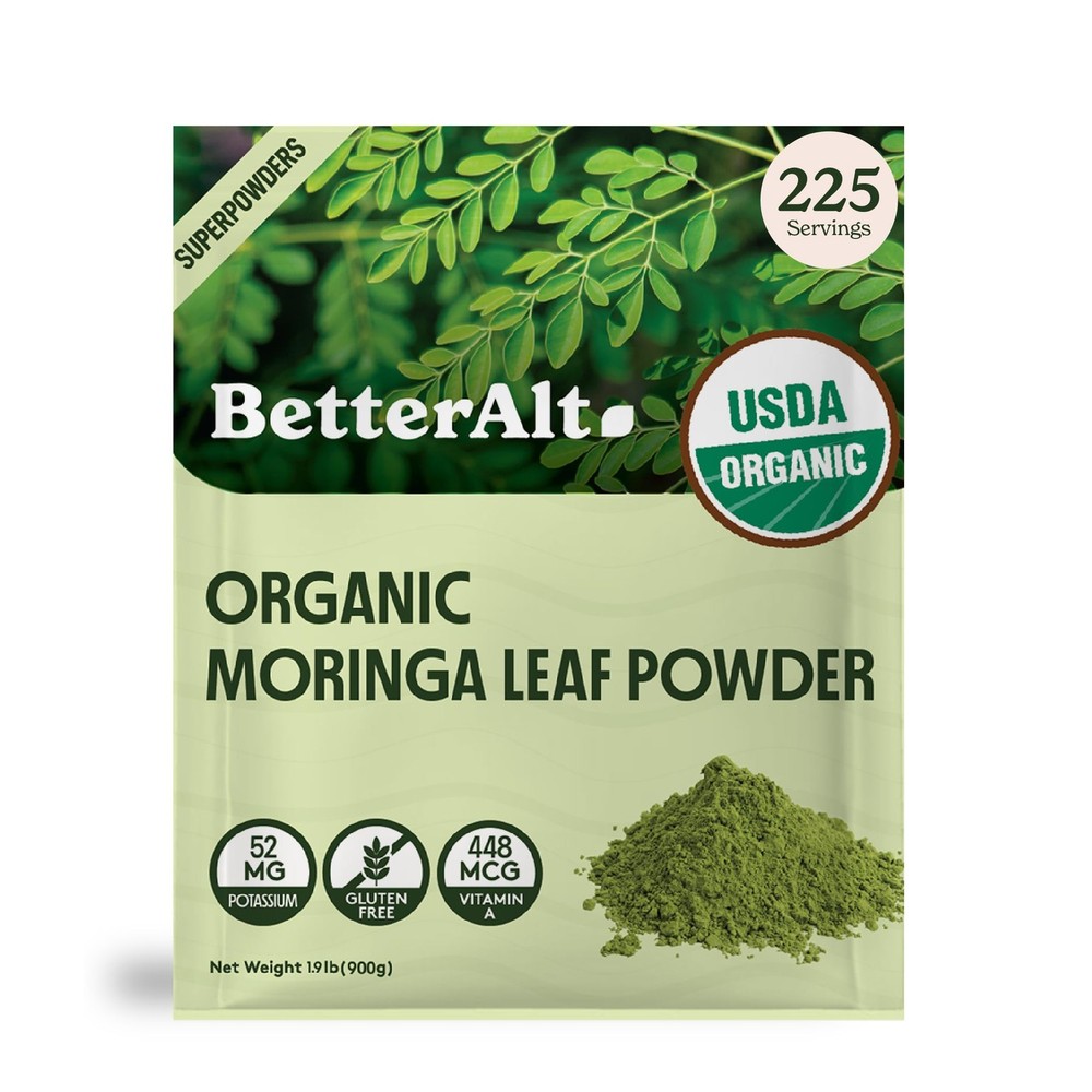 Better Alt Organic Moringa Powder, USDA Certified – Moringa Leaf Powder,Perfe…