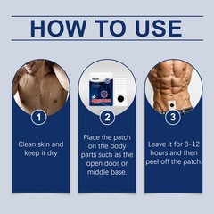 Men’s Health Prostate Support Patch Herbal Body Relief Natural Care 12h
