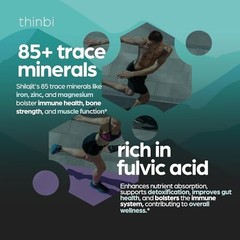 Thinbi Pure Himalayan Shilasjit Capsules with Fulvic Acid 90 Count (Pack of 1)