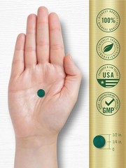 Organic Spirulina Tablets 3500mg | 500 Count | Vegetarian, Non-GMO | by Carlyle