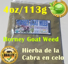 4oz Horny Goat Weed Powder (epimedium grandiflorum) Barrenwort 113g