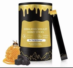2 pack Better Alt Pure Himalayan Shilajit Sticks with 30sticks Honey, Natural