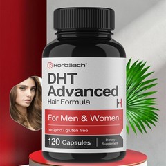 DHT Advanced Hair Formula Blend Supplement 120 Capsules Saw Palmetto Kudzu Fo-Ti