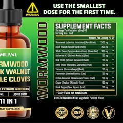 Wormwood Herbal Drops for Internal Cleansing & Cellular Protection – 60ml Bottle