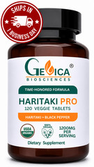 USDA Organic Haritaki Supplement w/ Black Pepper 120 capsules