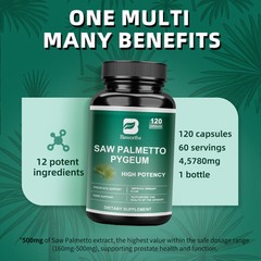 Saw Palmetto Capsules – Premium Prostate Health Support Supplement for Men