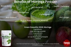 Moringa Leaf Powder, Certified Organic, Raw Super food, 4,8,16 oz, Ships free