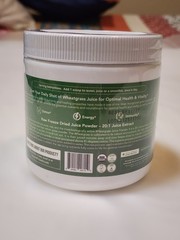 Raw BioActive Organic Wheatgrass Juice Powder – 20:1 Concentrate, 60 Servings