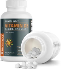Bronson Vitamin D3 10,000iu (250mcg) 1 Year Supply for 360 Count (Pack of 1)