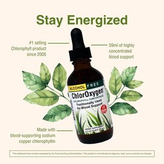 Herbs Etc. ChlorOxygen Chlorophyll Concentrate Liquid, 1 fl oz, 2 Pack