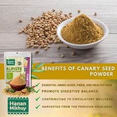 Alpiste 100% Natural Canary Seed Powder for Protein, Omega-3 & Digestive Health