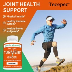 Turmeric 95% Curcumin 2400mg Extract Ginger Black Pepper Antioxidant 120Capsules
