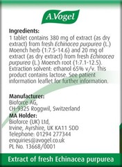 A. Vogel Echinaforce Echinacea Tablets (120) BBE 09/2027