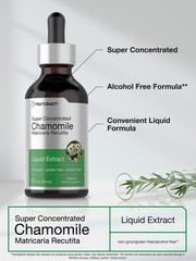Chamomile Liquid Extract | 2 fl oz | Alcohol Free | Vegetarian | by Horbaach