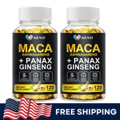 Peruvian Maca Root Capsules – Organic Extract for Men,240 Pills,Natural Vitamins