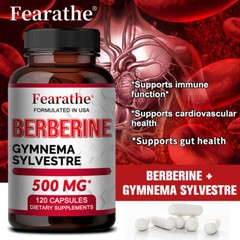 Berberine 450 mg 120 Capsules High Strength Blood Sugar Immune support