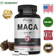 Maca 3200mg 120pcs- Testosterone Boost,Endurance Enhancement,High Efficiency