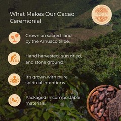 Single Origin Ceremonial Cacao 16oz – Grated, Unsweetened, Ethically Sourced