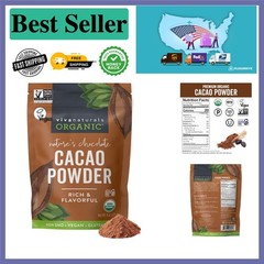 8 oz Pure Organic Cacao Powder – Unsweetened, Perfect for Guilt-Free Indulgence