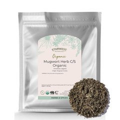 Organic Mugwort Herb, 1 lb Bag – Dried Loose Leaf Tea