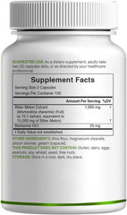 Bitter Melon with Berberine Supplement 15,000Mg per Serving, 300 Capsules | 1…