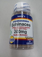 Basic’s Echinacea (Standardized) 200 mg Herbal extract 60 Capsules