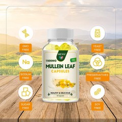 360 Mullein Leaf Capsules Lung Cleansing Detox Herbal Dietary Supplement Pills