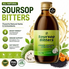 Soursop Bitters 15Herbs – Immune Support, Liver Detox, Digestive Cleanse – 250ml