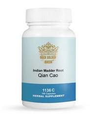 Rock Golden Queen Qian Cao, Indian Madder Root, 100 Capsules/Bottle, 2 Bottles