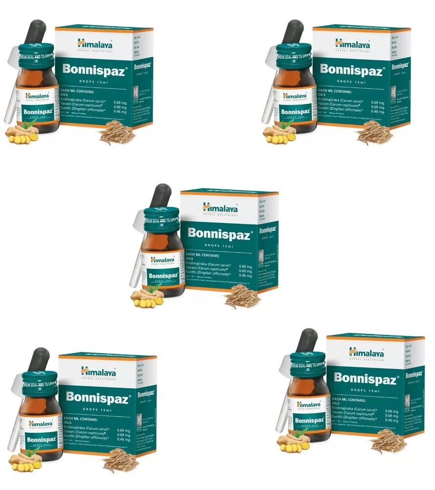🌿 Himalaya Bonnispaz Drops – Pack of 5 | Natural Ayurvedic Digestive Relief