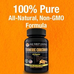 Me First Living Turmeric Curcumin 1000 mg 95% Curcuminoids, Bioperine 10 mg, …