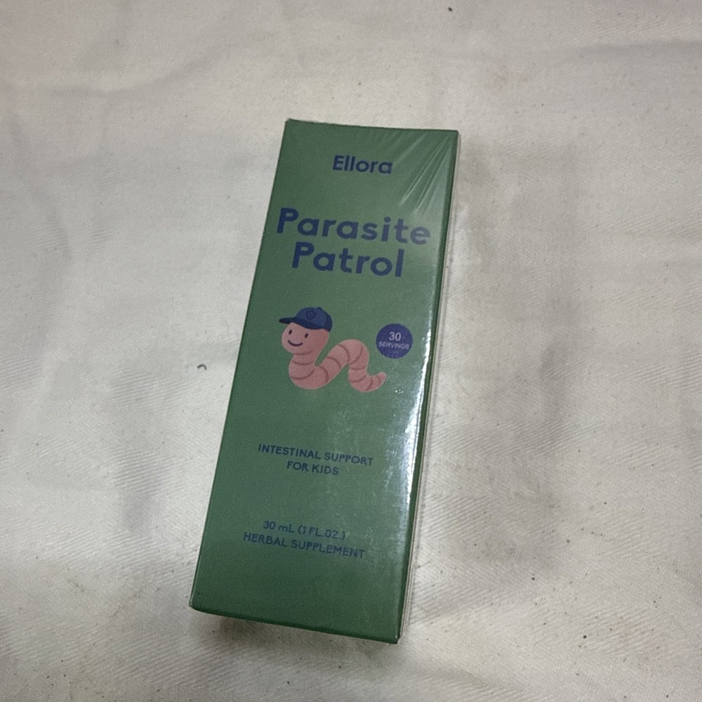 Sealed Ellora Parasite Patrol Kids Liquid Herbal Supplement 30 mL