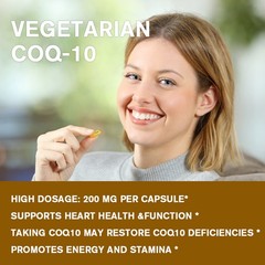 CoQ10 200mg – Energy Production, Heart and Cardiovascular Health, Antioxidant